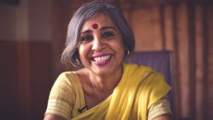 Urmi Basu Smiling at Camera