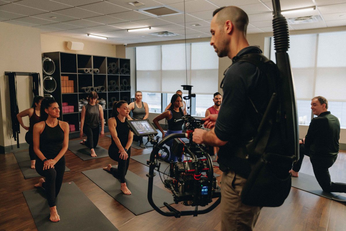 CITY FITNESS BTS Red Camera Filming Yoga Class